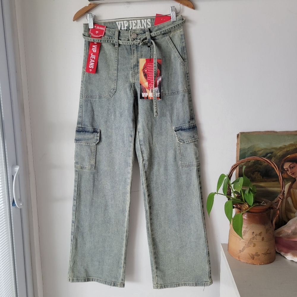 VIP Jeans Women's Wide Leg Cargo Pants Size 3/26
